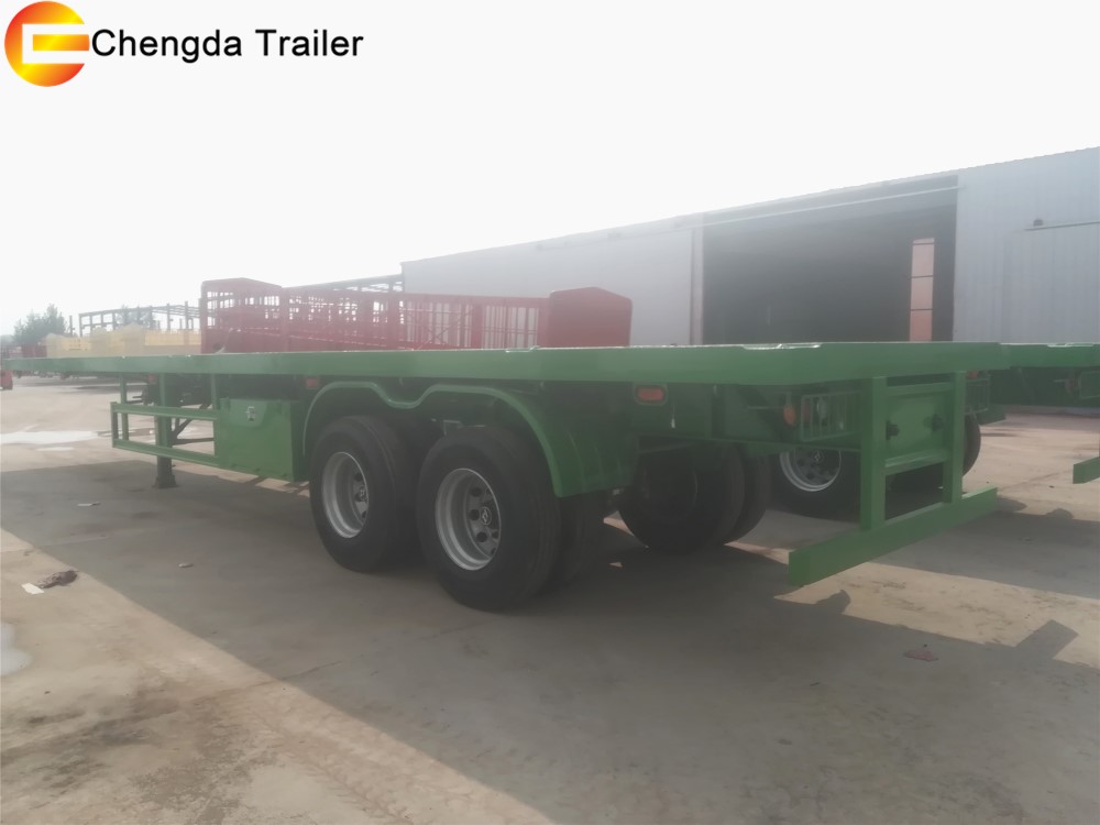2 Axles Flatbed Trailer appearance