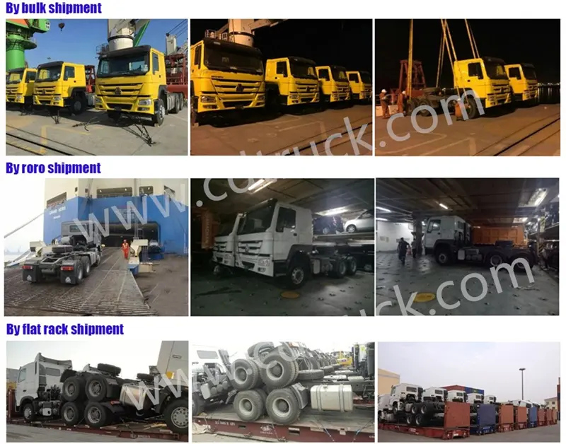 Howo 12 wheeler 375hp dump truck shipment