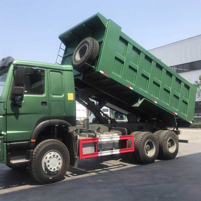 howo dump truck with mid-lift