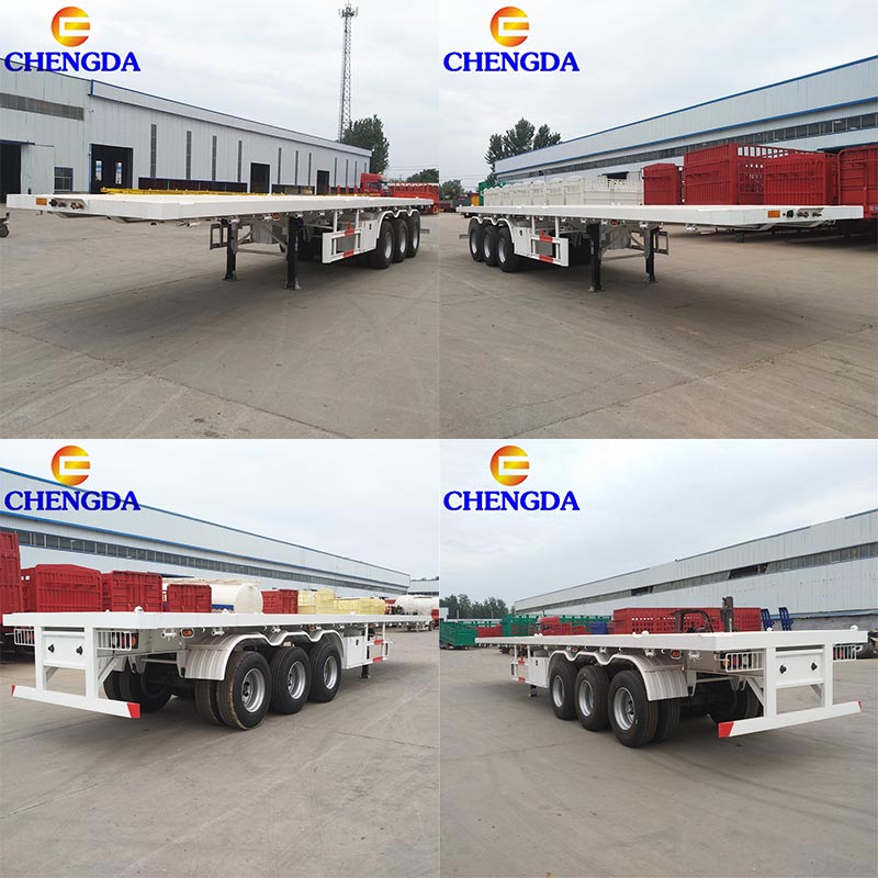 3 Axles 40ft Flatbed Semi Trailer Overview