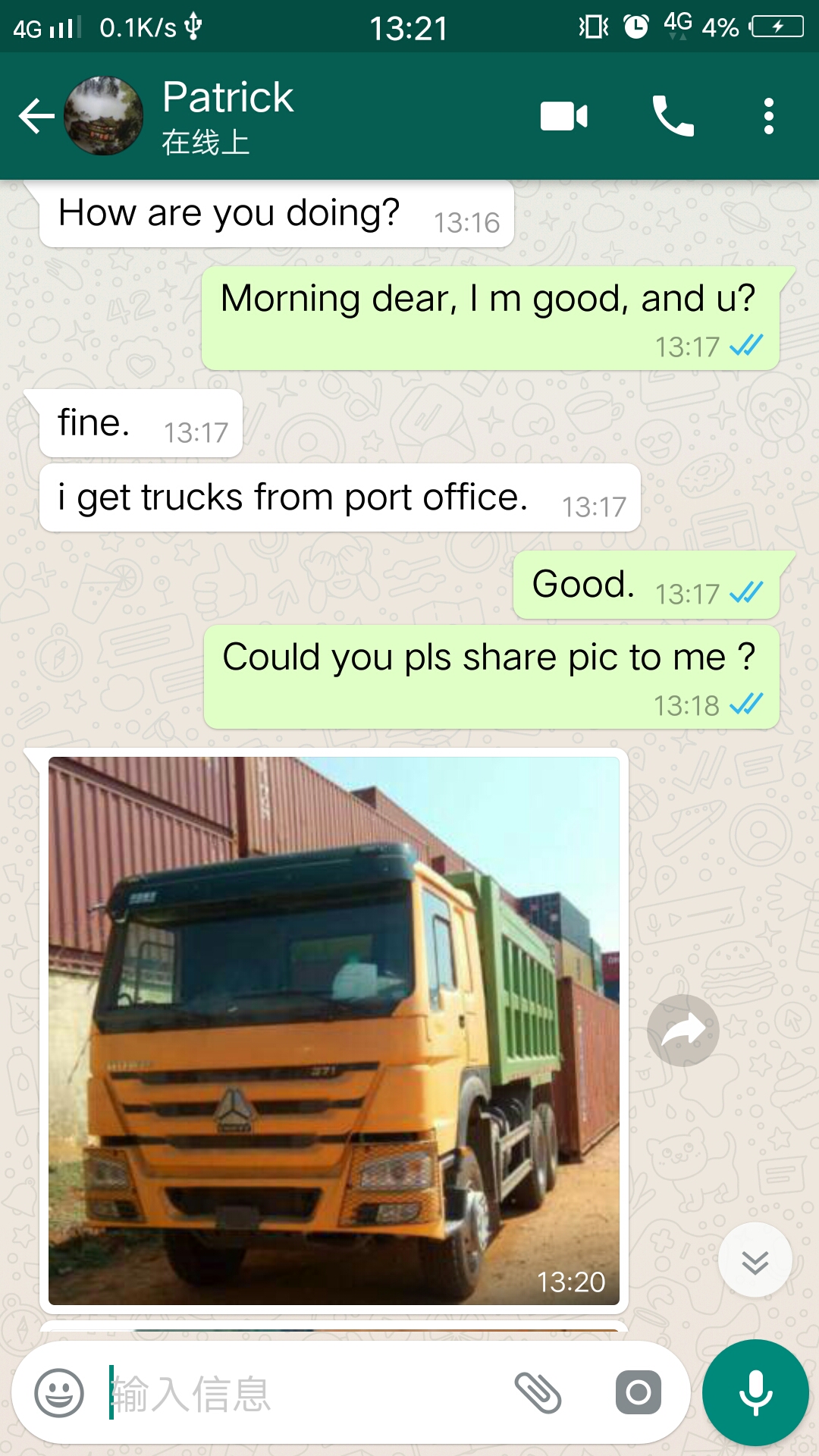 Customer Feedback Howo Dump Truck