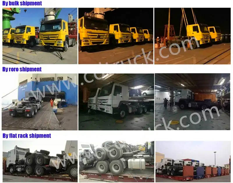 howo dump truck shipment