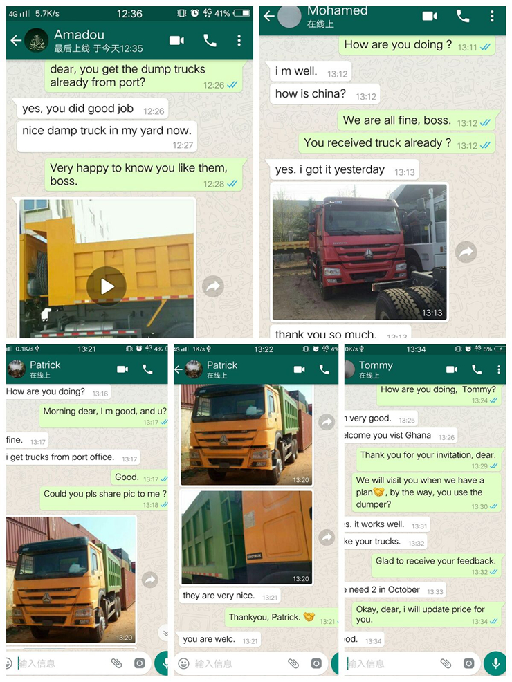 Customers Feedback of Used Dump Trucks.jpg